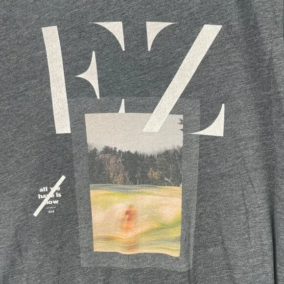 Ezekiel Graphic Tee Women’s Medium Heather Gray Oversized Skater Y2K Grunge - Picture 3 of 6